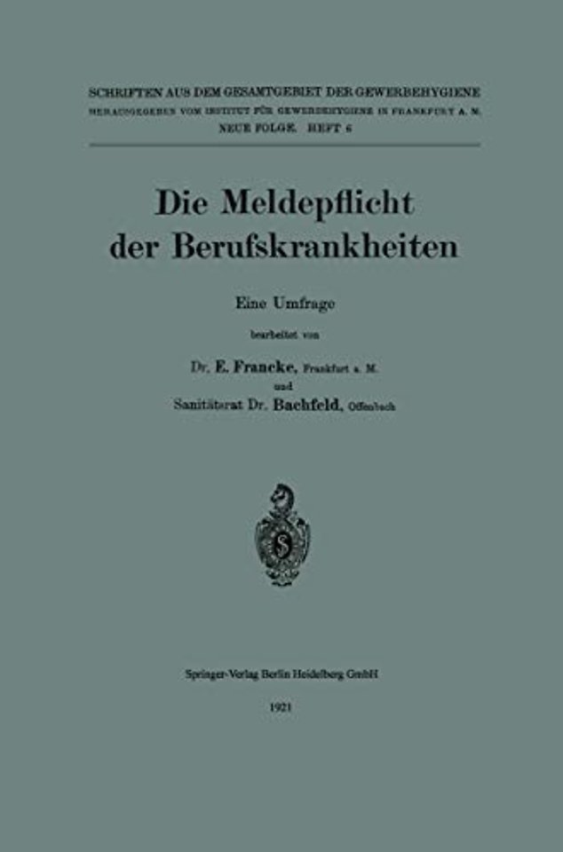 Die Meldepflicht der Berufskrankheiten