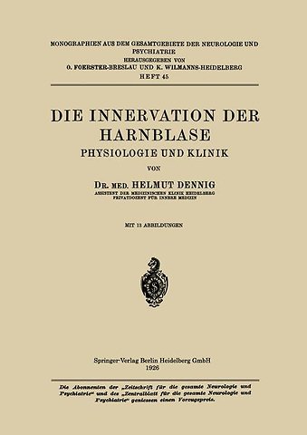 Die Innervation der Harnblase