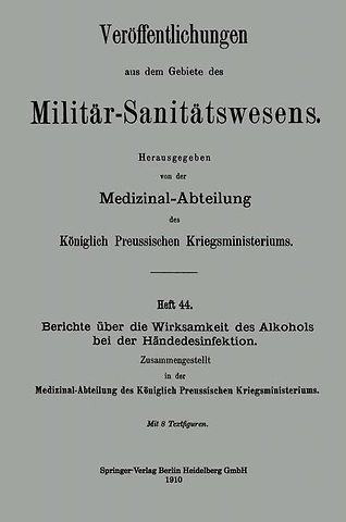 Berichte über die Wirksamkeit des Alkohols bei der Händedesinfektion