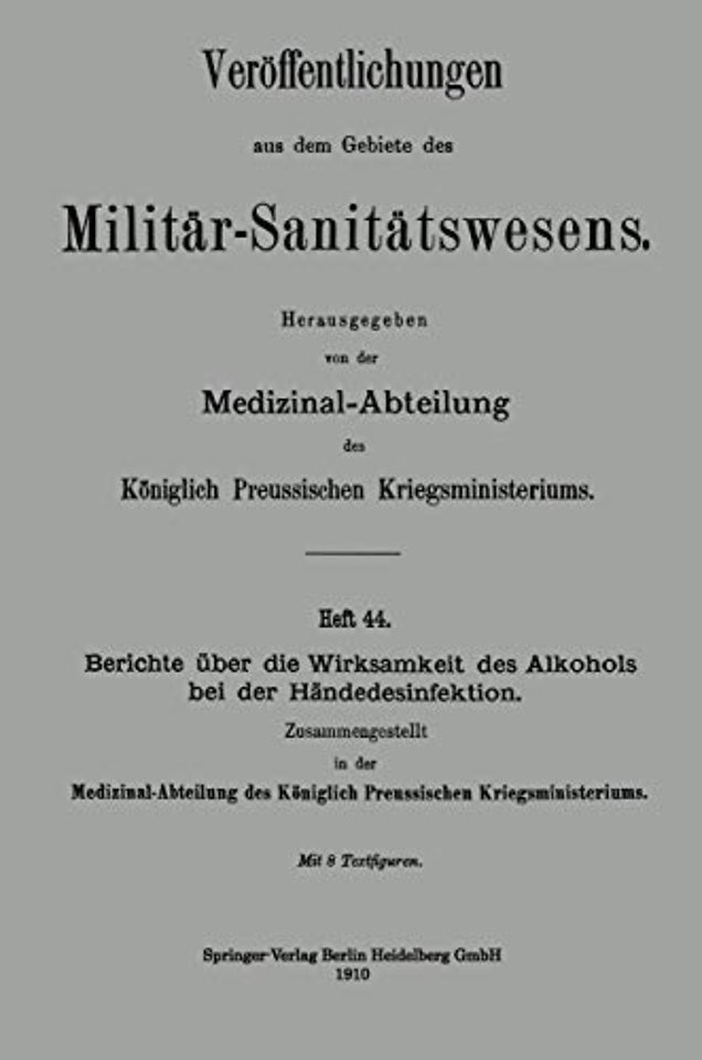 Berichte über die Wirksamkeit des Alkohols bei der Händedesinfektion