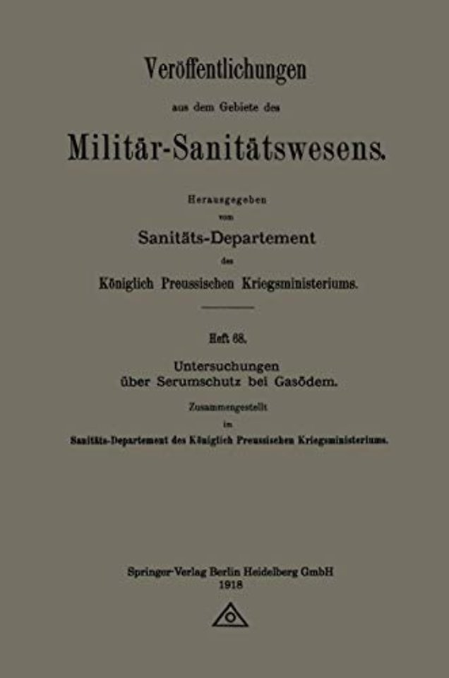 Untersuchungen über Serumschutz bei Gasödem