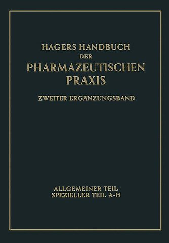 Hagers Handbuch der pharmazeutischen Praxis