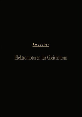 Elektromotoren für Gleichstrom