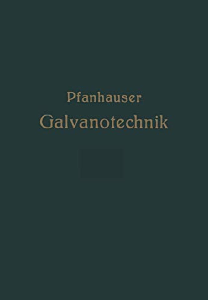 Die elektrolytischen Metallniederschläge