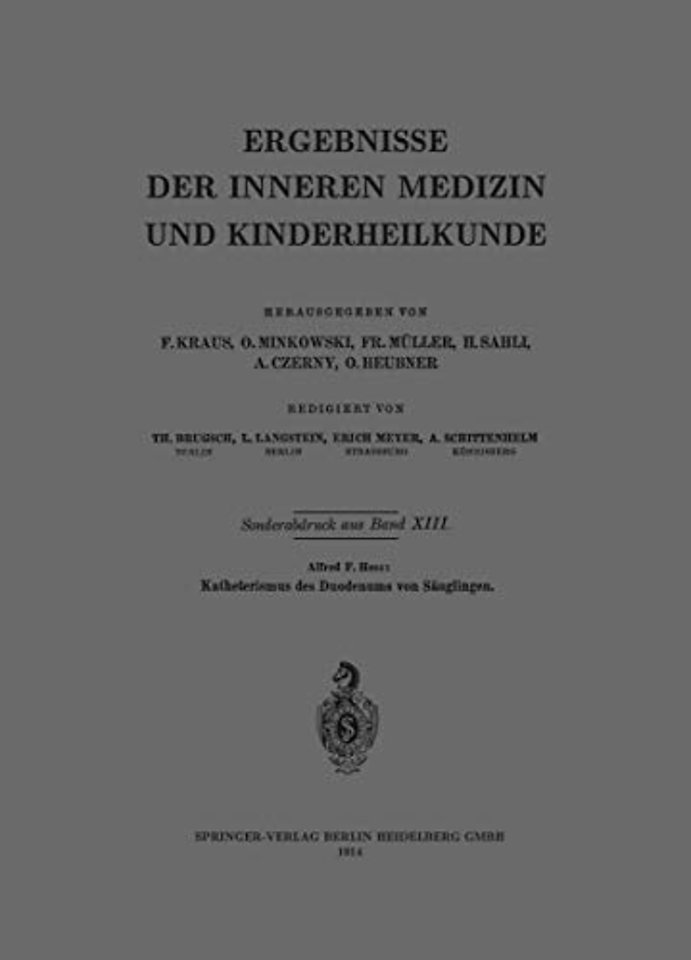 Katheterismus des Duodenums von Säuglingen