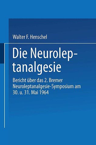 Die Neuroleptanalgesie