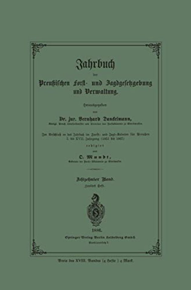 Jahrbuch der Preußischen Forst- und Jagdgesetzgebung und Verwaltung