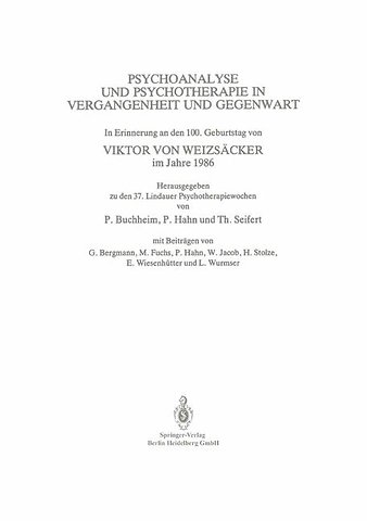 Psychoanalyse und Psychotherapie in der Vergangenheit und Gegenwart