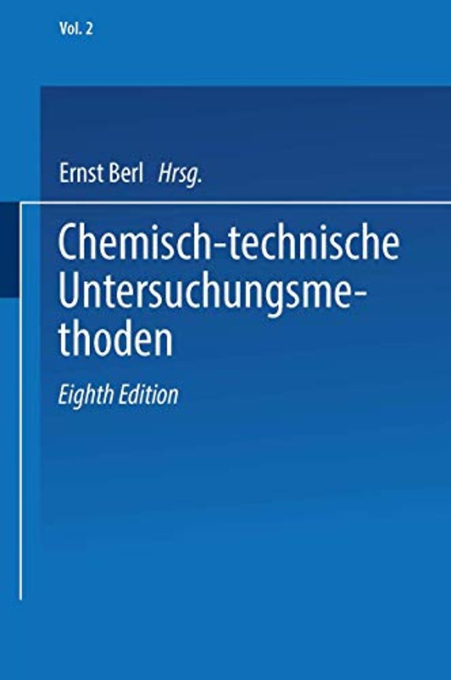 Chemisch-technische Untersuchungsmethoden