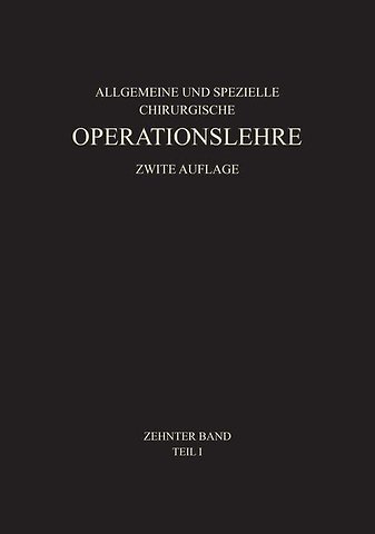 Allgemeiner Teil und die Operationen an der Oberen Extremität