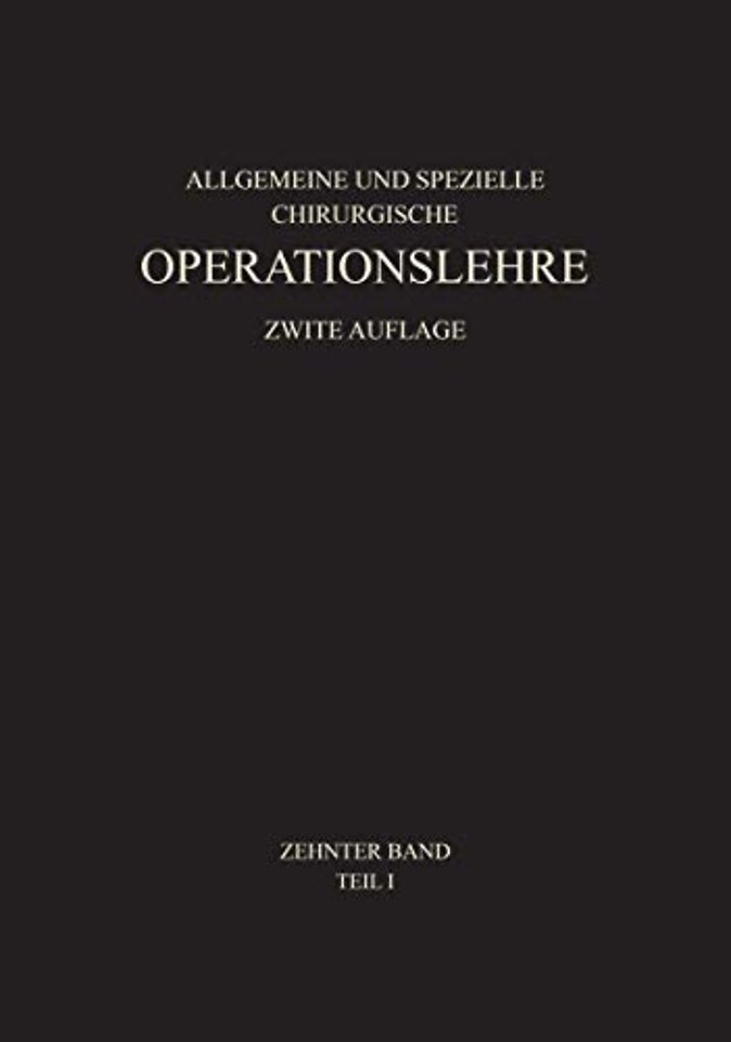 Allgemeiner Teil und die Operationen an der Oberen Extremität