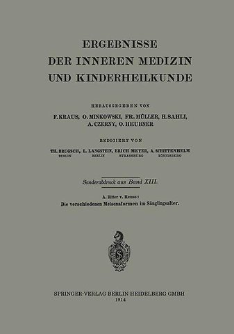 Die verschiedenen Melaenaformen im Säuglingsalter