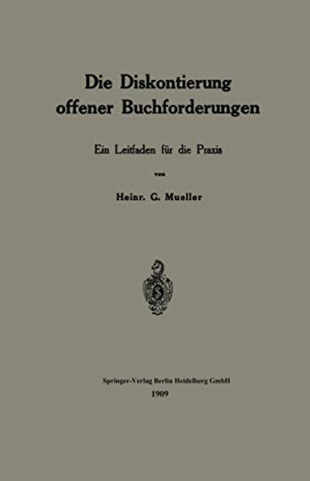 Die Diskontierung offener Buchforderungen