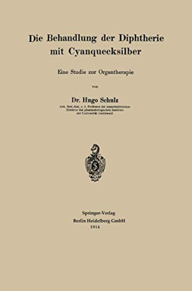 Die Behandlung der Diphtherie mit Cyanquecksilber