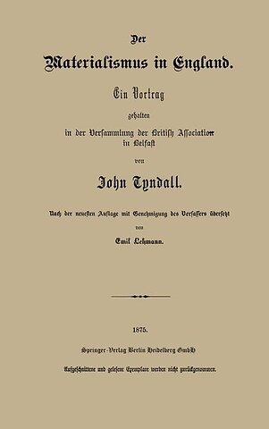 Der Materialismus in England