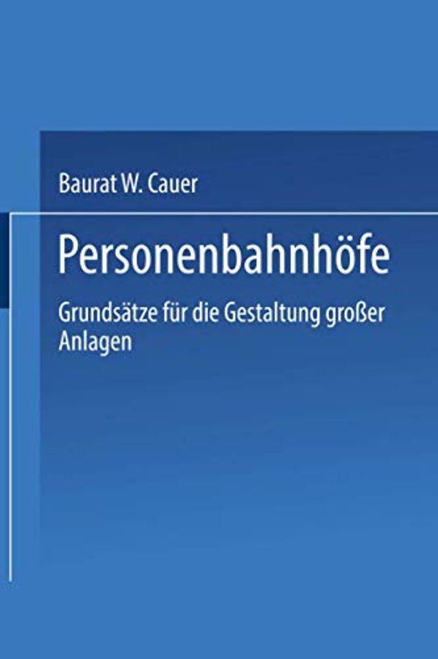 Personenbahnhöfe