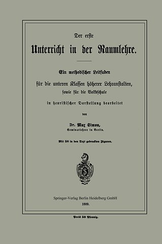 Der erste Unterricht in der Raumlehre