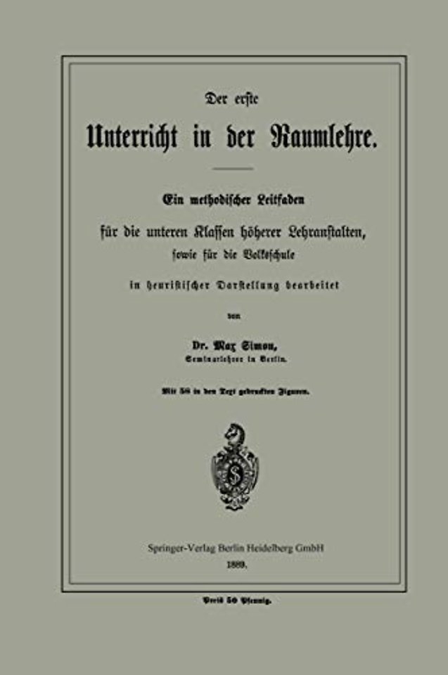 Der erste Unterricht in der Raumlehre