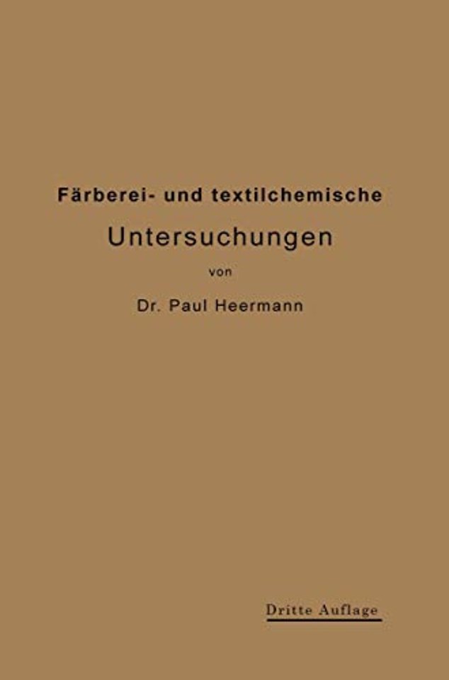Färberei- und textilchemische Untersuchungen