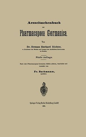 Arzneitaschenbuch zur Pharmacopoea Germanica