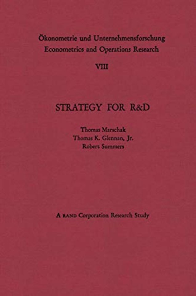 Strategy for R&D: Studies in the Microeconomics of Development