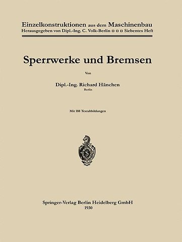 Sperrwerke und Bremsen