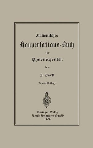 Italienisches Konversations-Buch für Pharmazeuten