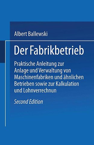 Der Fabrikbetrieb