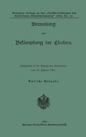 Anweisung zur Bekampfung der Cholera