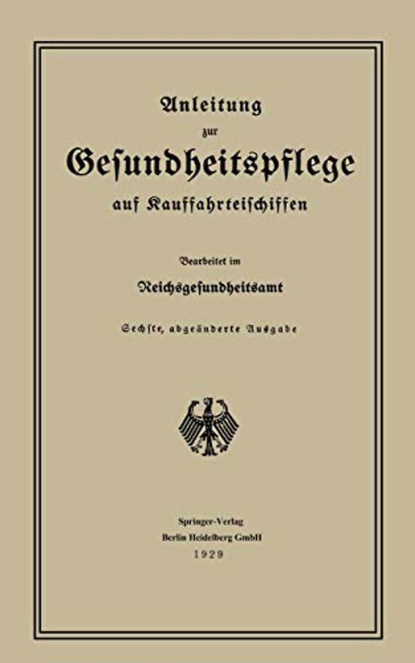 Anleitung zur Gesundheitspflege auf Kauffahrteischiffen