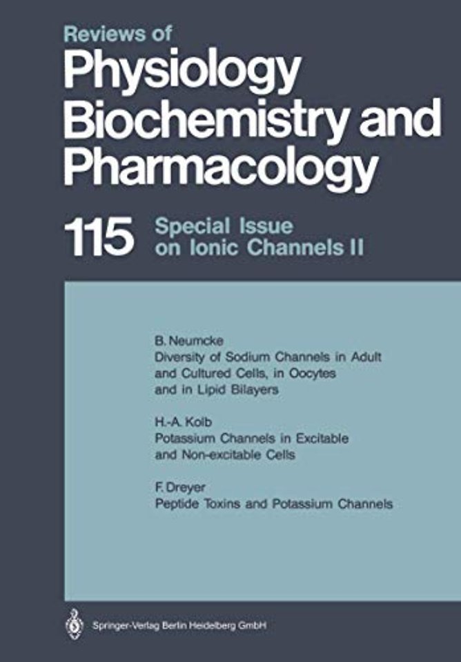 Special Issue on Ionic Channels II