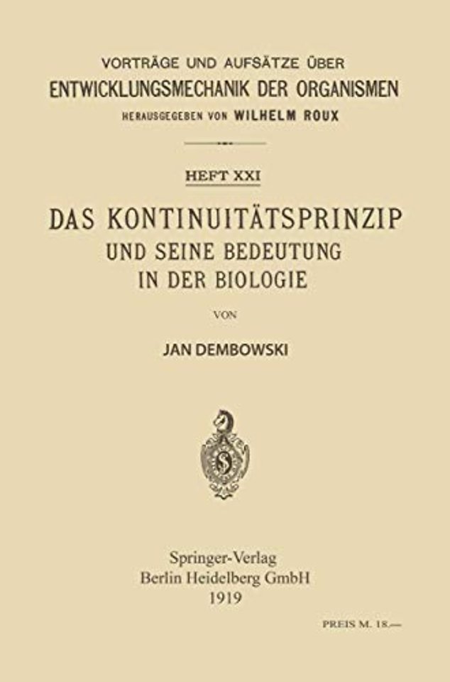 Das Kontinuitätsprinzip und seine Bedeutung in der Biologie