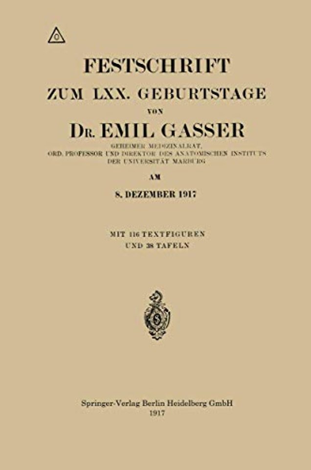 Festschrift Zum LXX. Geburtstage