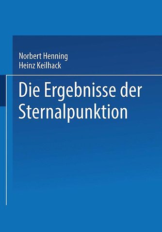 Die Ergebnisse der Sternalpunktion