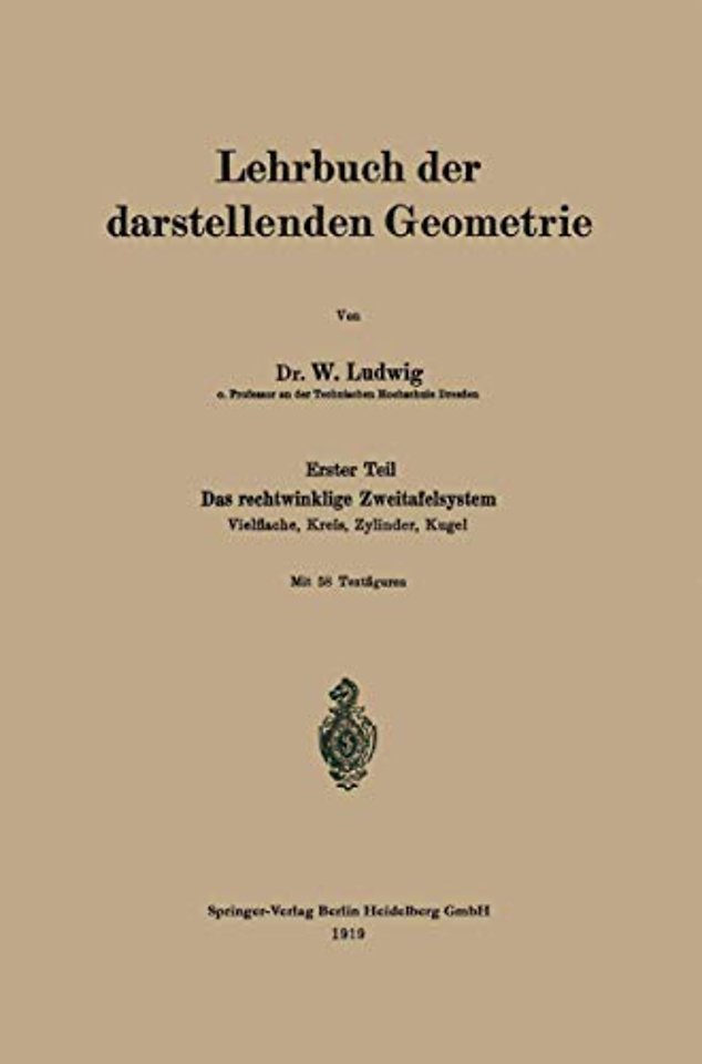Lehrbuch der darstellenden Geometrie