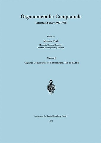 Organometallic Compounds Literature Survey 1937–1958