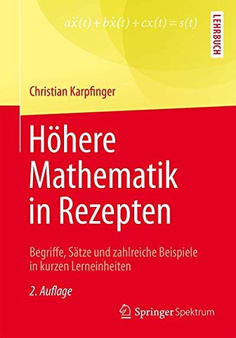 Höhere Mathematik in Rezepten