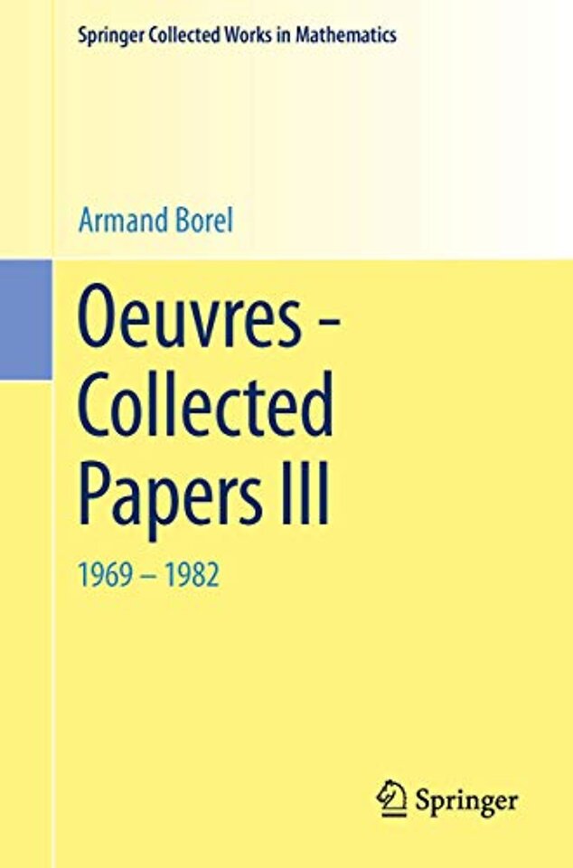Oeuvres - Collected Papers III
