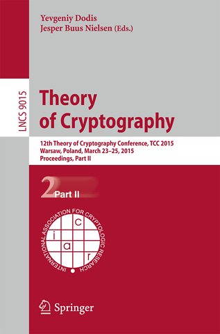 Theory of Cryptography