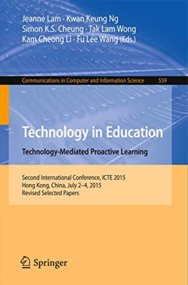 Technology in Education. Technology-Mediated Proactive Learning