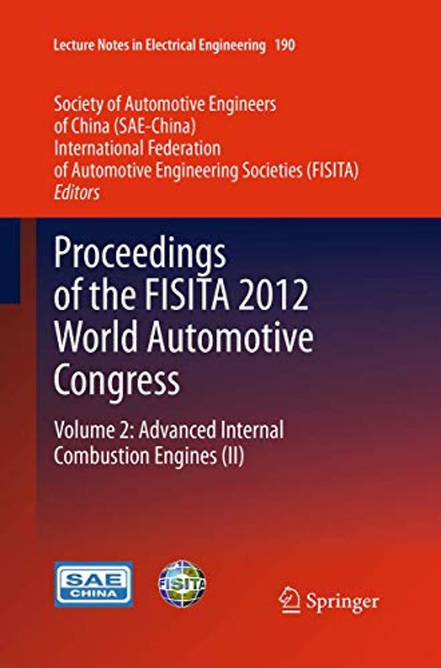 Proceedings of the FISITA 2012 World Automotive Congress