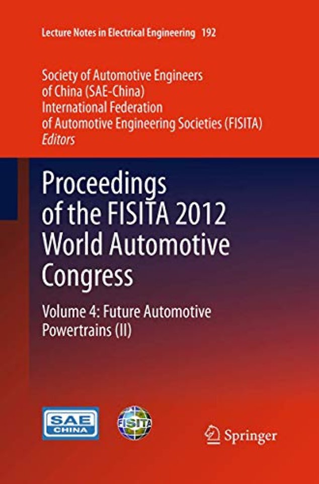 Proceedings of the FISITA 2012 World Automotive Congress