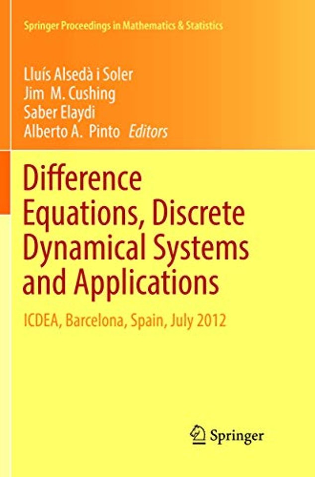 Difference Equations, Discrete Dynamical Systems and Applications