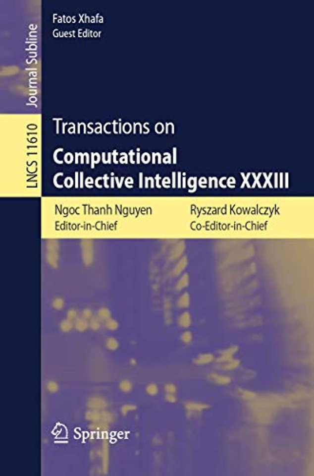 Transactions on Computational Collective Intelligence XXXIII