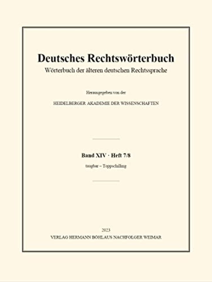 Deutsches Rechtswörterbuch