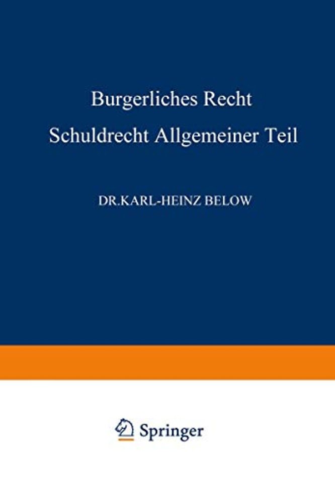 Bürgerliches Recht Schuldrecht, Allgemeiner Teil