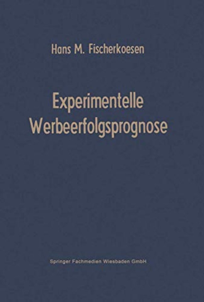 Experimentelle Werbeerfolgsprognose