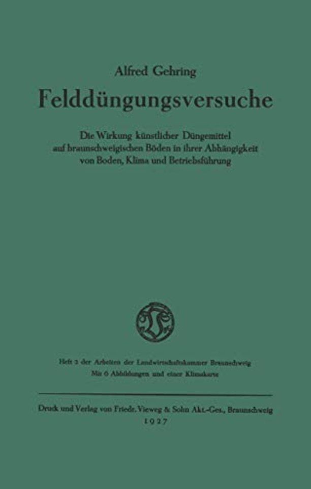 Felddüngungsversuche