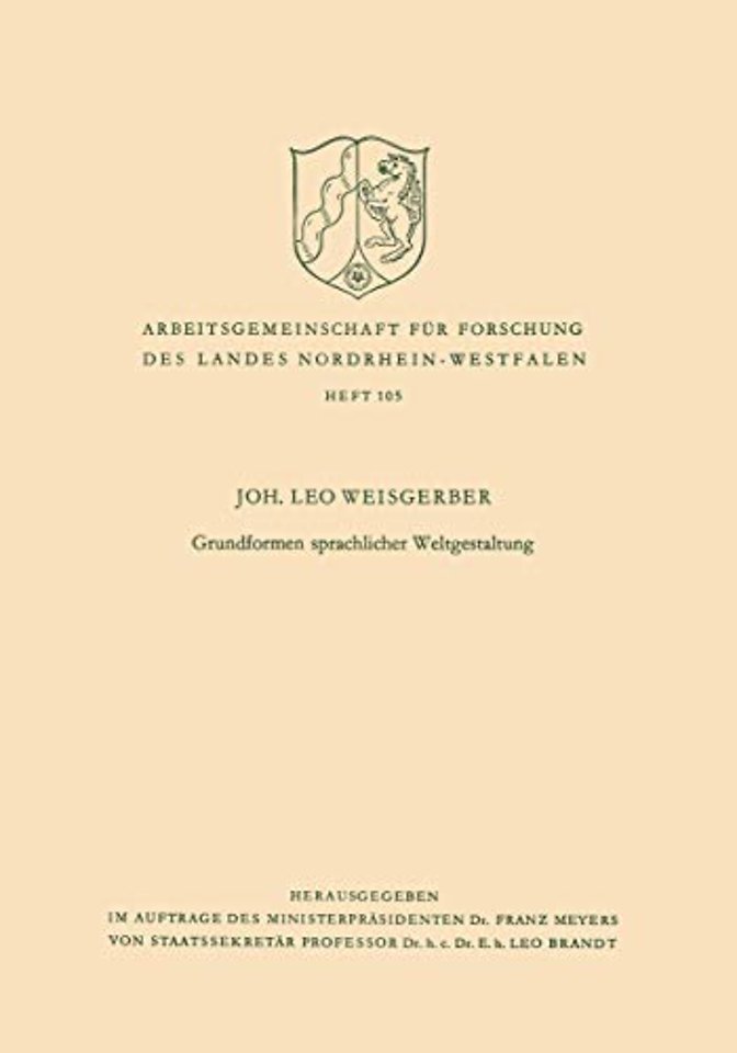 Grundformen sprachlicher Weltgestaltung