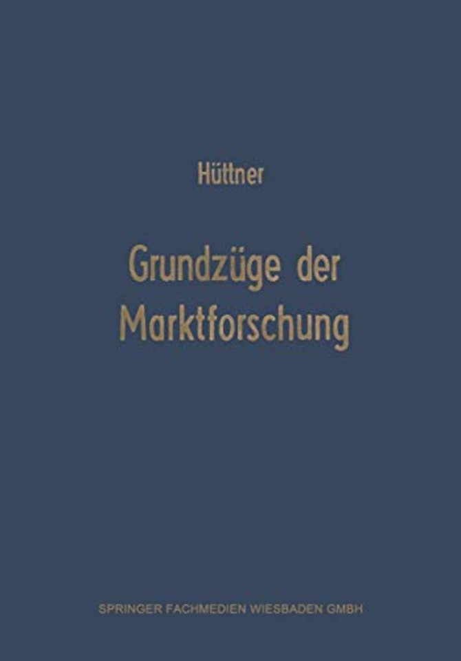 Grundzüge der Marktforschung
